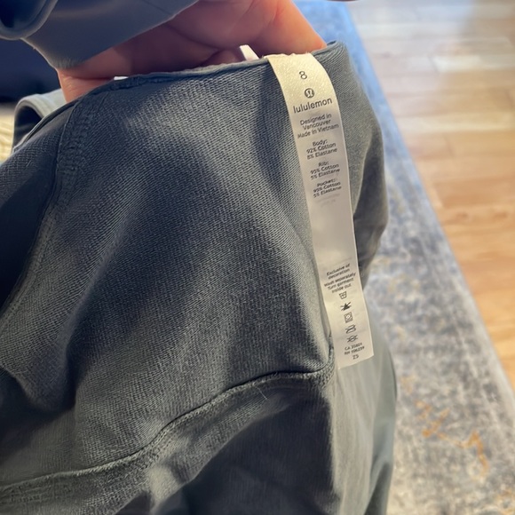 Lululemon acid wash scuba bluish/gray long sleeve hoodie sweatshirt - Picture 14 of 14